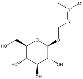 BETA-D-GLUCOPYRANOSIDE,(METHYL-ONN-AZOXY)METHYL- 结构式