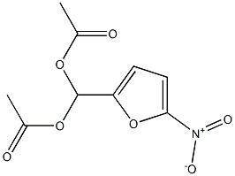 5-NITRO-2-DI-ACETOXYMETHYLFURAN 结构式