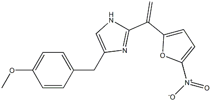 PARA-METHOXYBENZYL-2-TRANS[(5-NITRO-2-FURYL)-VINYL]-IMIDAZOLE 结构式