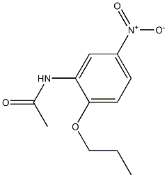 1-PROPOXY-2-ACETAMINO-4-NITROBENZOL 结构式