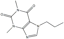 1,3-DIMETHYL-7-PROPYLXANTHINE 结构式
