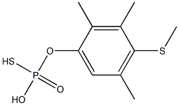 (DIMETHYL(4-METHYL-MERCAPTO-3-METHYLPHENYL))PHOSPHOROTHIOA. 结构式