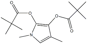 2,3-BUSTRIMETHYLACETOXYMETHYL-1-METHYLPYRROLE 结构式