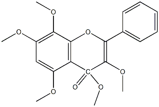 5,7,8,3,4-PENTAMETHOXYFLAVONE 结构式