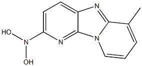 2-HYDROXYOXYAMINO-6-METHYLDIPYRIDO(1,2-A:3',2'-D)IMIDAZOLE 结构式