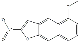 2-NITRO-5-METHOXYNAPHTHO(2,3-B)FURAN 结构式