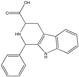 1-PHENYL-TETRAHYDRO-BETA-CARBOLINE-3-CARBOXYLICACID 结构式