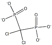 DICHLOROMETHYLENE-BISPHOSPHONATE 结构式