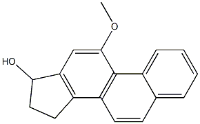 16,17-DIHYDRO-17-HYDROXY-11-METHOXY-15H-CYCLOPENTA[A]PHENANTHRENE 结构式