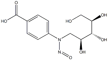 N-NITROSO-N-PARA-CARBOXYPHENYL-D-XYLOSYLAMINE 结构式