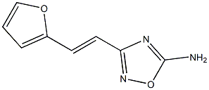 TRANS-5-AMINO-3-(2-(2-FURYL)-VINYL)-1,2,4-OXADIAZOLE 结构式