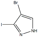 4-BROMOIODOPYRAZOLE 结构式