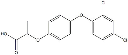 PROPIONICACID,2-(4-(2,4-DICHLOROPHENOXY)PHENOXY)- 结构式