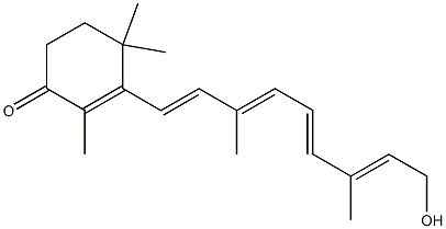 ALL-TRANS-4-OXO-RETINOL 结构式