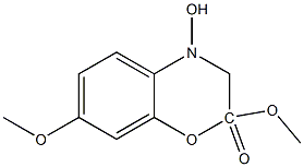 2,7-DIMETHOXY-4-HYDROXY-1,4-BENZOXAZINONE 结构式