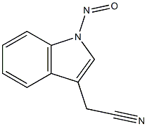 N-NITROSO-INDOLE-3-ACETONITRILE 结构式