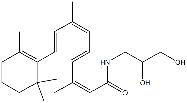 N-(2,3-DIHYDROXYPROPYL)RETINAMIDE 结构式