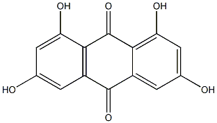 1,3,6,8-TETRAHYDROXYANTHRAQUINONE 结构式