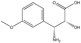 (2R,3R)-3-Amino-2-hydroxy-3-(3-methoxy-phenyl)-propanoic acid 结构式