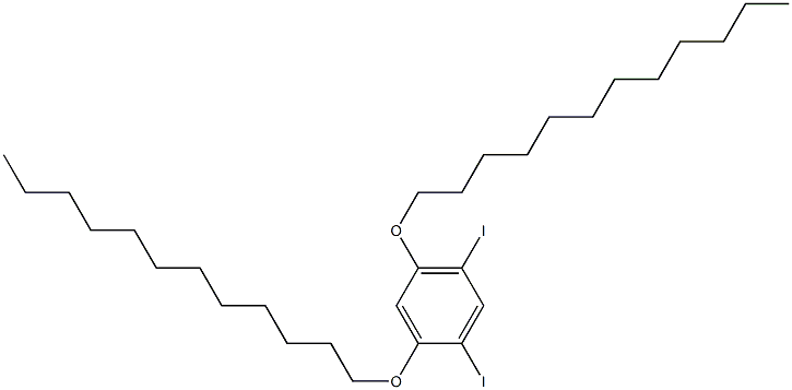 1,5-DIIODO-2,4-(DIDODECYLOXY)BENZENE 结构式