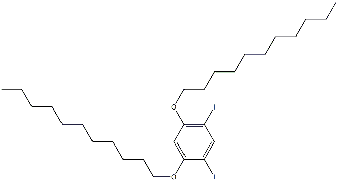 1,5-DIIODO-2,4-(DIUNDECYLOXY)BENZENE 结构式