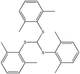 tris(2,6-dimethylphenylthio)methane 结构式