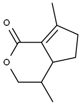 2,7-dimethyl-4-oxabicyclo[4.3.0]non-6-en-5-one 结构式