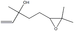 5-(3,3-dimethyloxiran-2-yl)-3-methyl-pent-1-en-3-ol 结构式