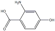 2-amino-4-hydroxybenzoic acid 结构式