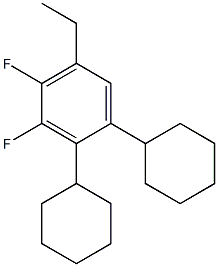 反式乙基环己基环己基-3,4-二氟苯 结构式
