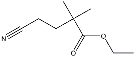 2,2-二甲基-4-氰基丁酸乙酯 结构式