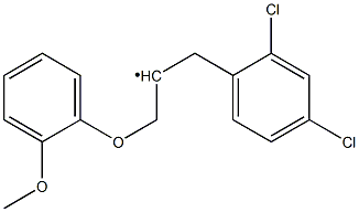 (2,4-Dichlorobenzyl) [2-(2-methoxyphenoxy)ethyl]- 结构式