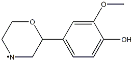 (4-Hydroxy-3-methoxy-phenyl)-morpholin-4-yl- 结构式