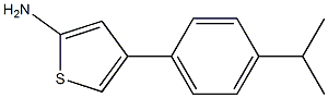 2-Amino-4-(4-isopropyl-phenyl)-thiophene- 结构式