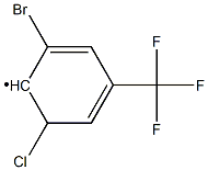 2-Bromo-6-chloro-4-(trifluoromethyl)phenyl 结构式