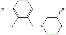 (3R)-1-(2,3-dichlorobenzyl)piperidin-3-ol 结构式