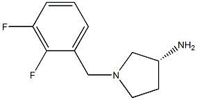 (3R)-1-(2,3-difluorobenzyl)pyrrolidin-3-amine 结构式