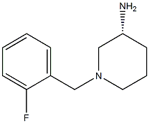 (3R)-1-(2-fluorobenzyl)piperidin-3-amine 结构式