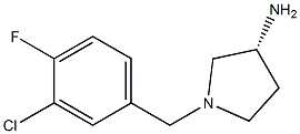 (3R)-1-(3-chloro-4-fluorobenzyl)pyrrolidin-3-amine 结构式