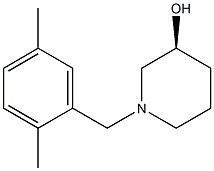 (3S)-1-(2,5-dimethylbenzyl)piperidin-3-ol 结构式