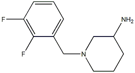 1-(2,3-difluorobenzyl)piperidin-3-amine 结构式