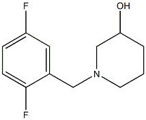 1-(2,5-difluorobenzyl)piperidin-3-ol 结构式