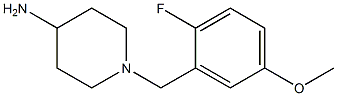 1-(2-fluoro-5-methoxybenzyl)piperidin-4-amine 结构式