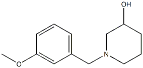 1-(3-methoxybenzyl)piperidin-3-ol 结构式