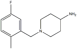 1-(5-fluoro-2-methylbenzyl)piperidin-4-amine 结构式