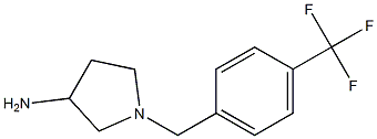 1-[4-(trifluoromethyl)benzyl]pyrrolidin-3-amine 结构式