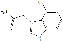 2-(4-bromo-1H-indol-3-yl)acetamide 结构式