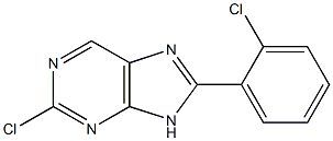 2-chloro-8-(2-chlorophenyl)-9H-purine 结构式