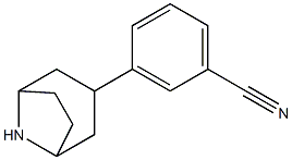 3-(8-azabicyclo[3.2.1]oct-3-yl)benzonitrile 结构式