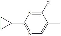 4-氯-2-环丙基-5-甲基嘧啶 结构式